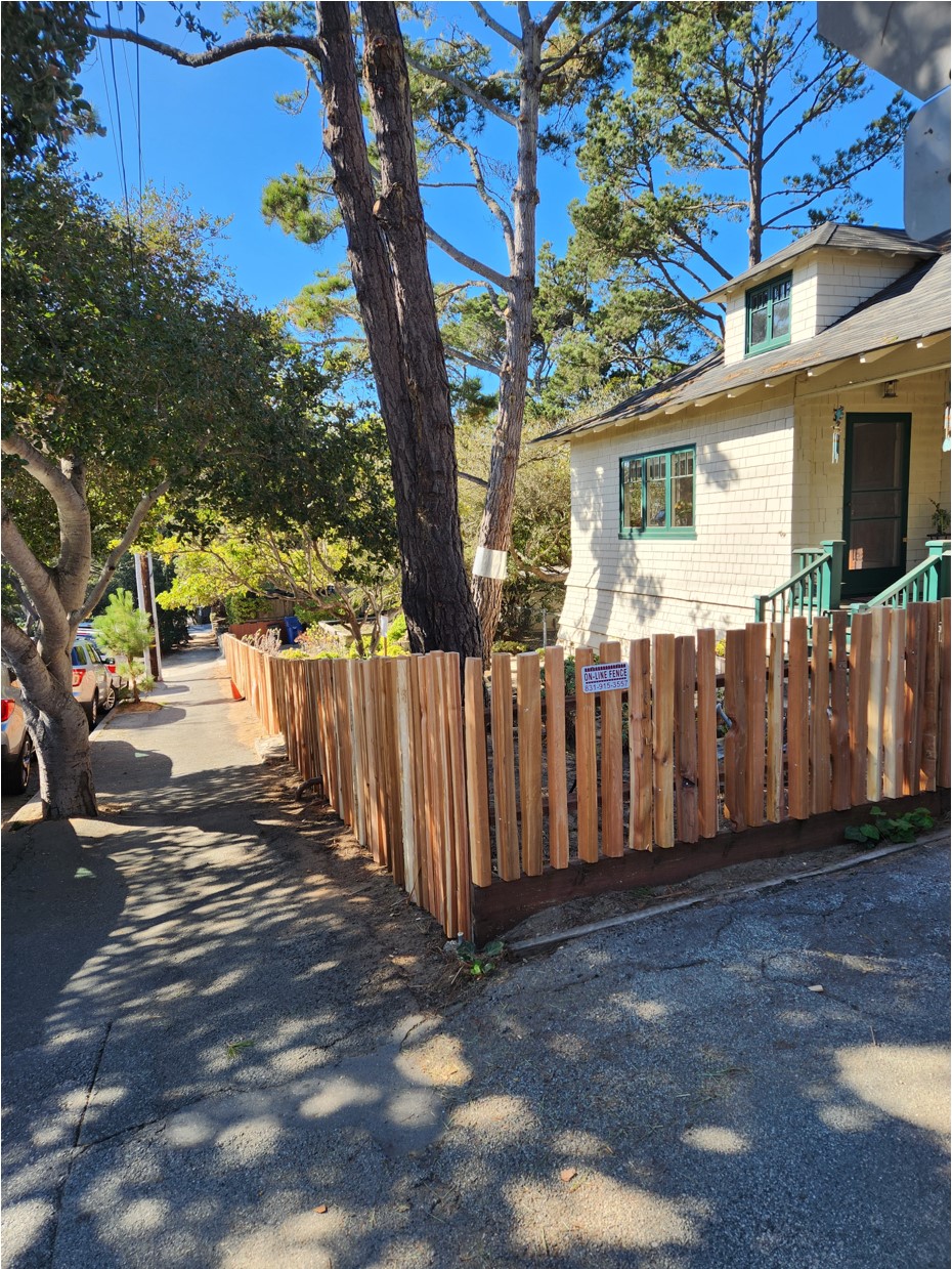 Fence Contractor Monterey exterior wooden fence